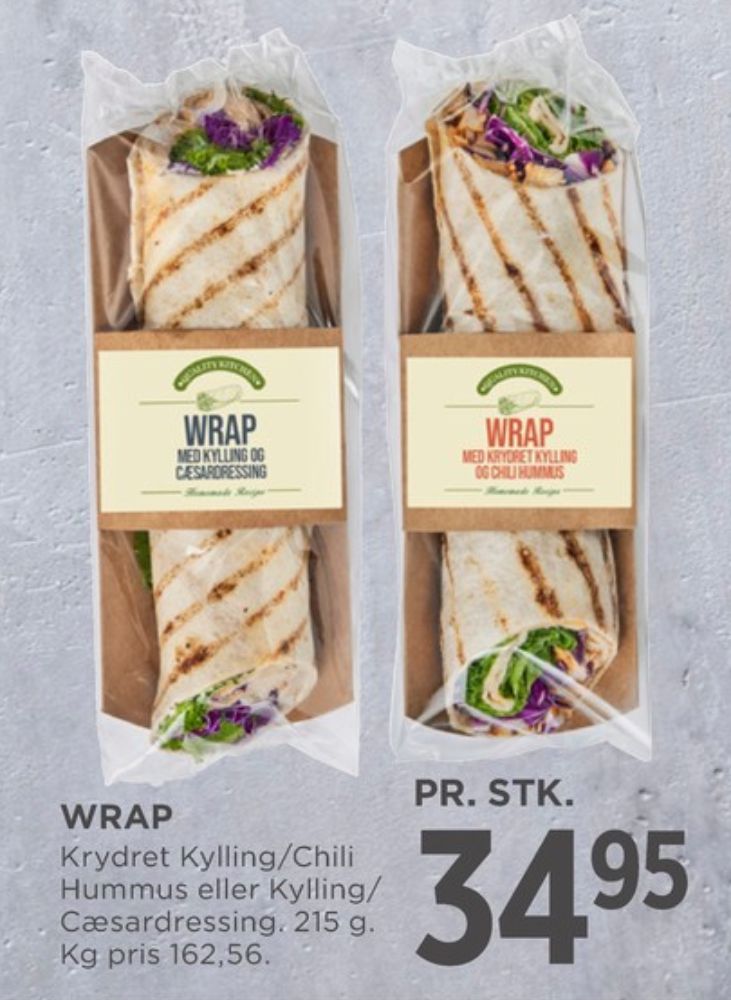 Quality Kitchen, Wrap