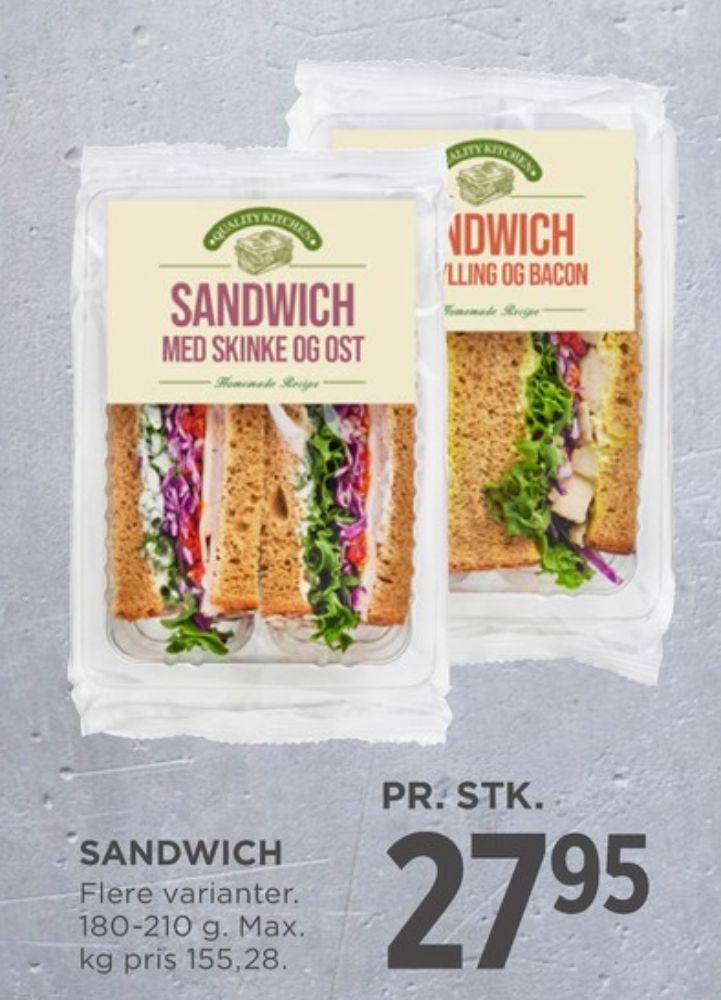 Quality Kitchen, Sandwich