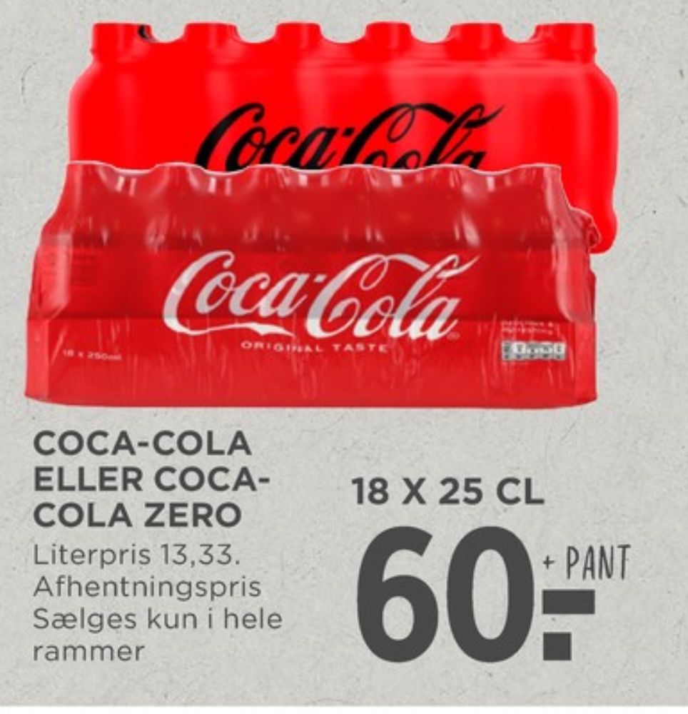 Coca Cola Zero, Cola 18 pk.