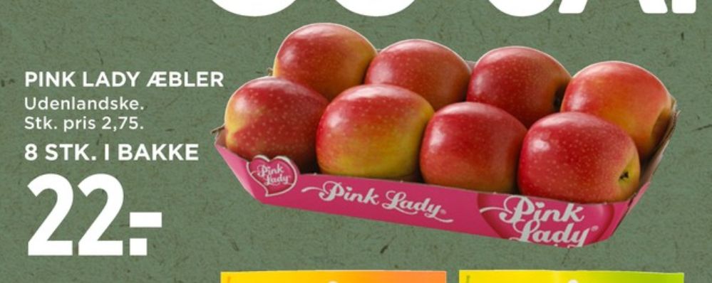 Pink lady, Æbler
