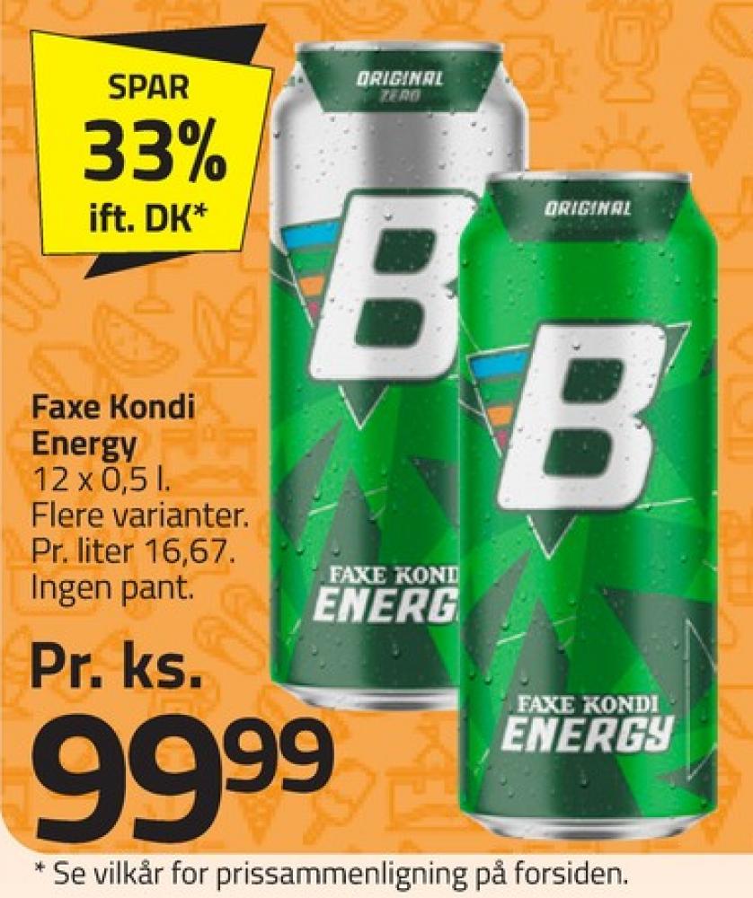 Faxe Kondi Booster , Energidrik 12 pk.