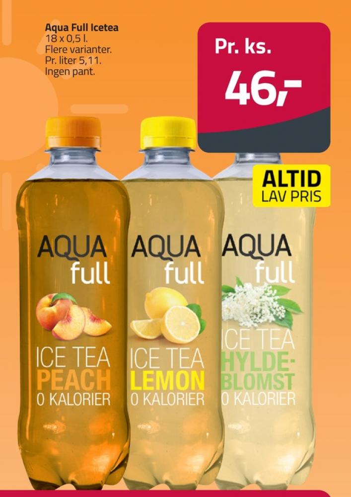 Aqua Full, Ice Tea Lemon 18 pk.