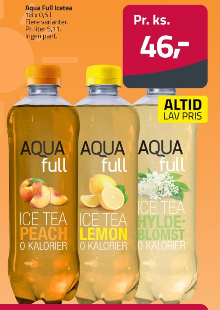 Aqua Full, Ice Tea Lemon 18 pk.