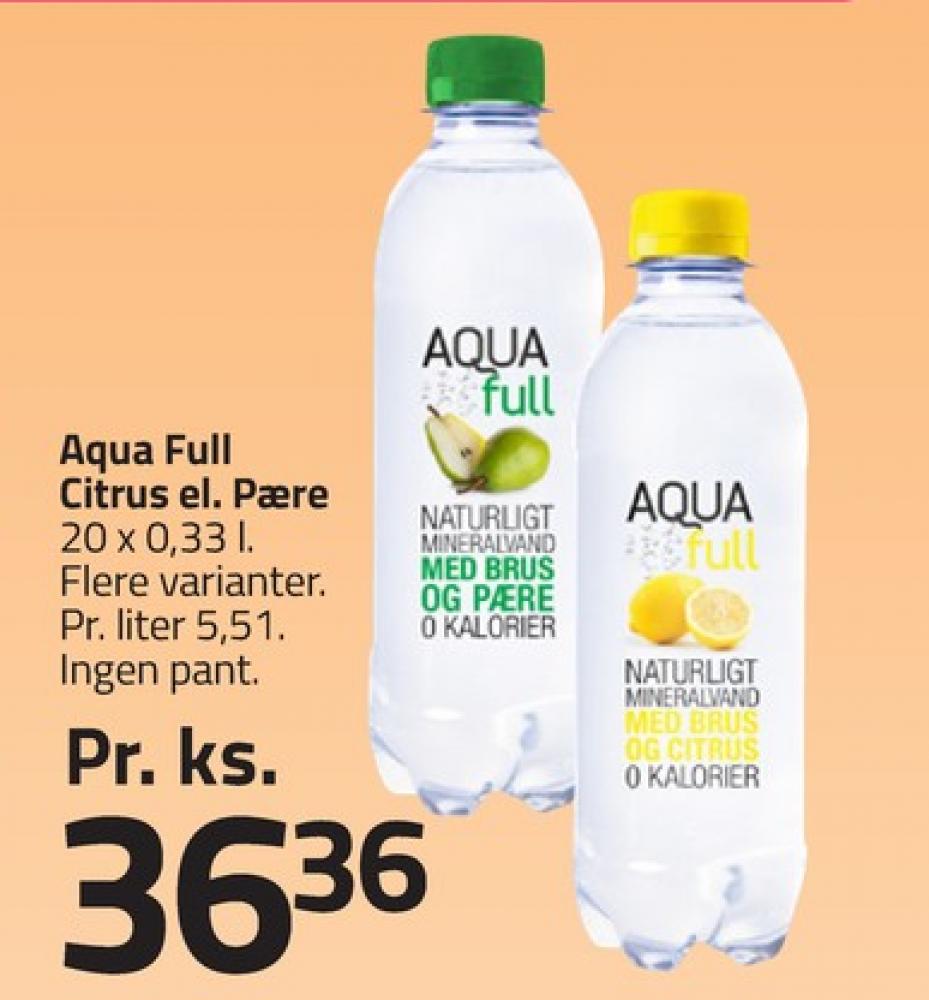 Aqua Full, Mineralvand med brus og pære 20 pk.