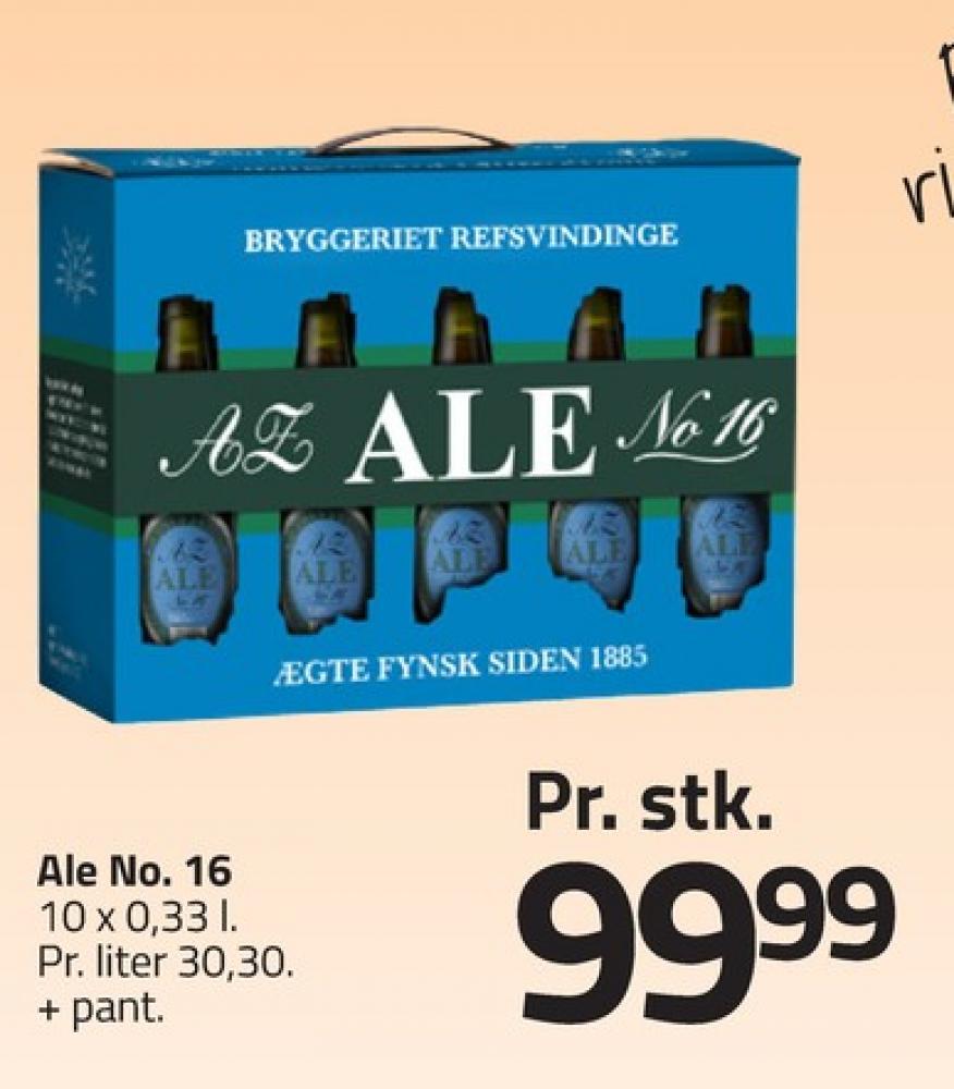 Refsvindinge Ale no. 16, Øl