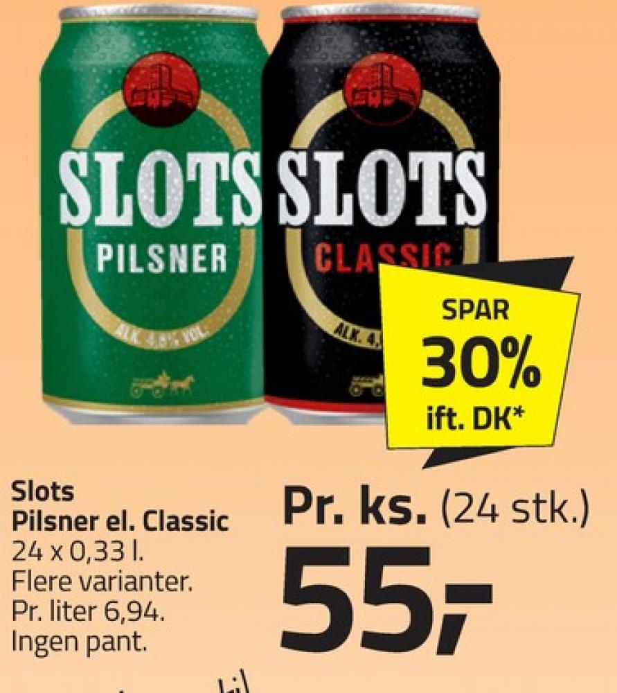 Slots Classic, Øl 24 pk.