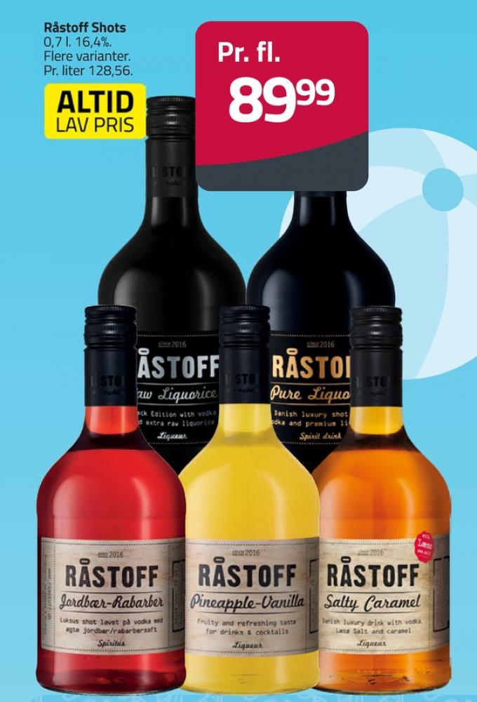 Råstoff Pineapple-Vanilla, Shots