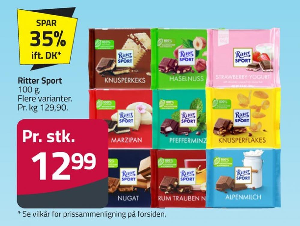 Ritter Sport, Chokoladeplade Strawberry Yoghurt