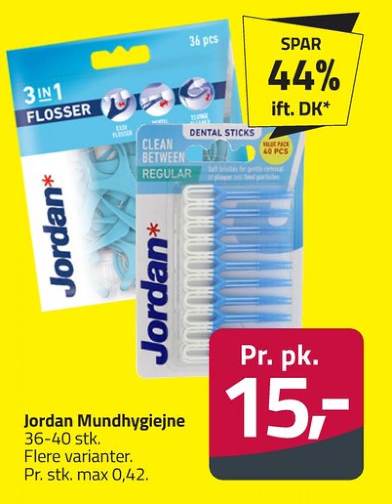 Jordan 3-in-1 flosser, Tandstikker