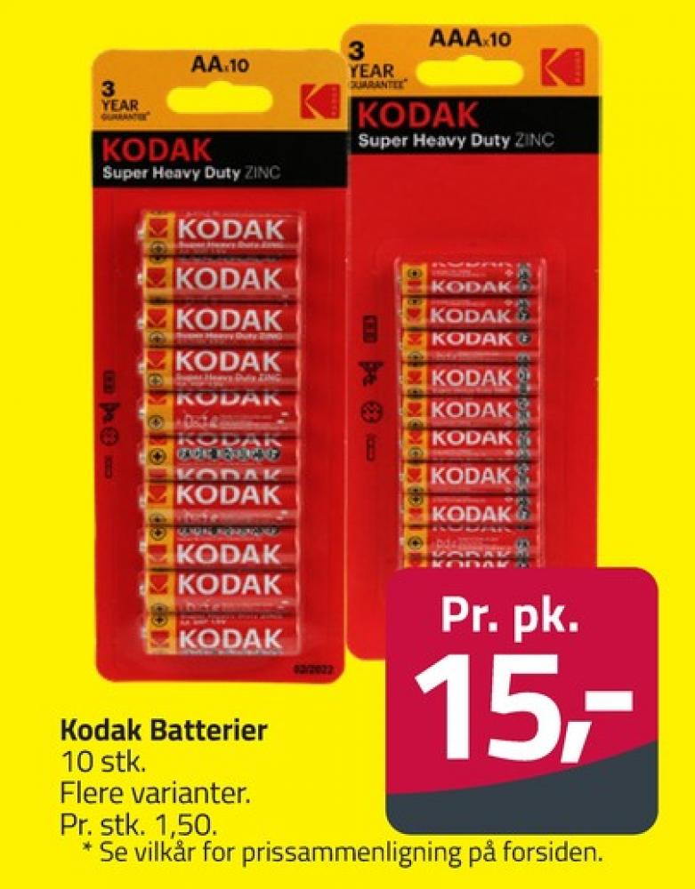 Kodak, Batterier