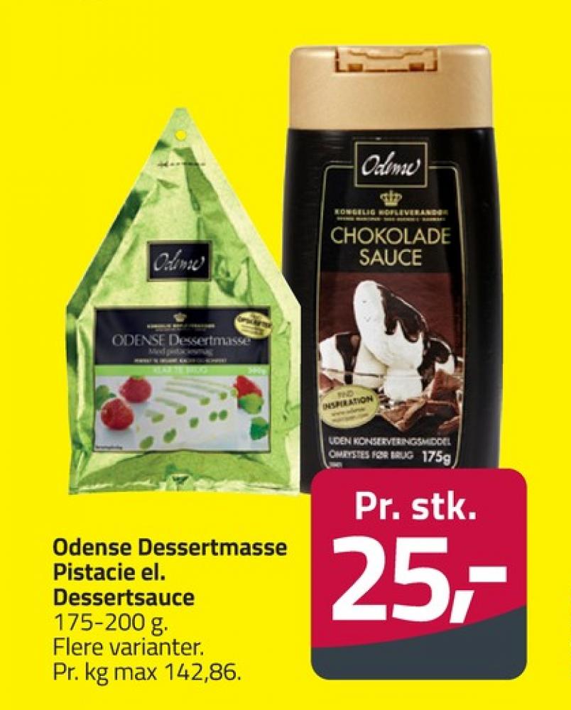 Odense, Dessertmasse med Pistaciesmag