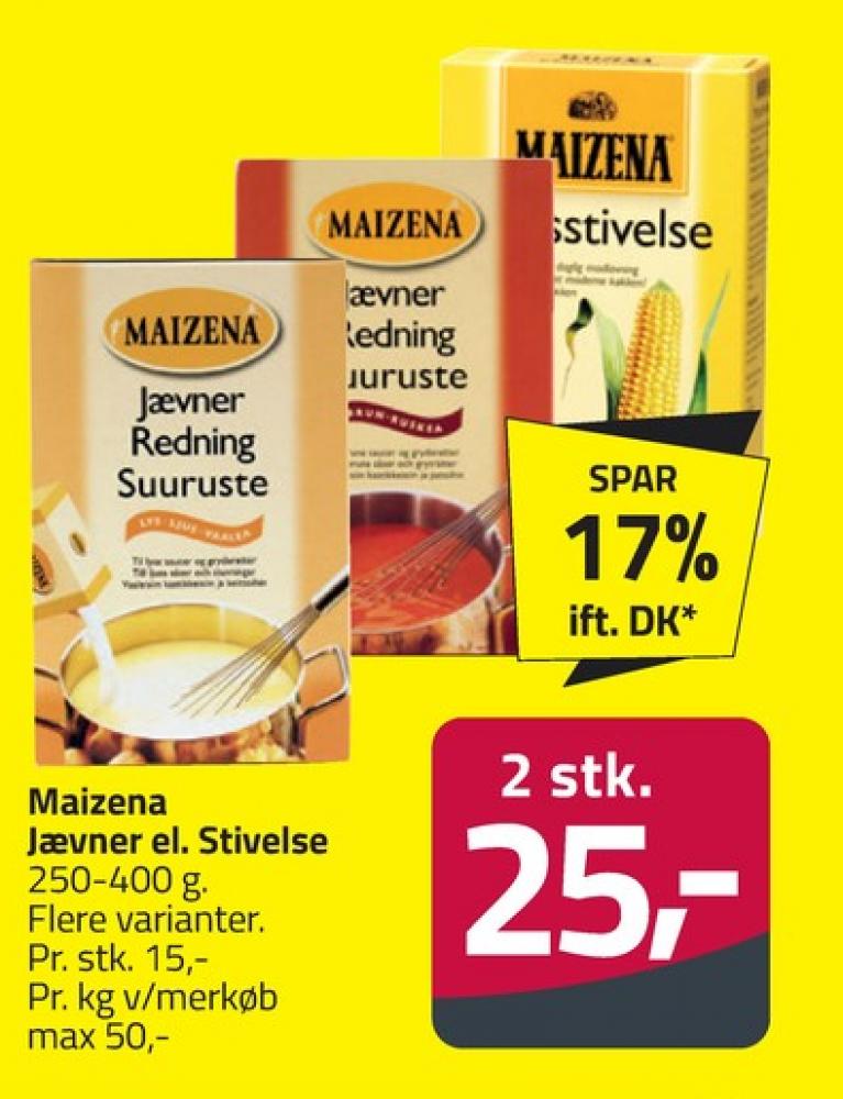 Maizena, Majsstivelse