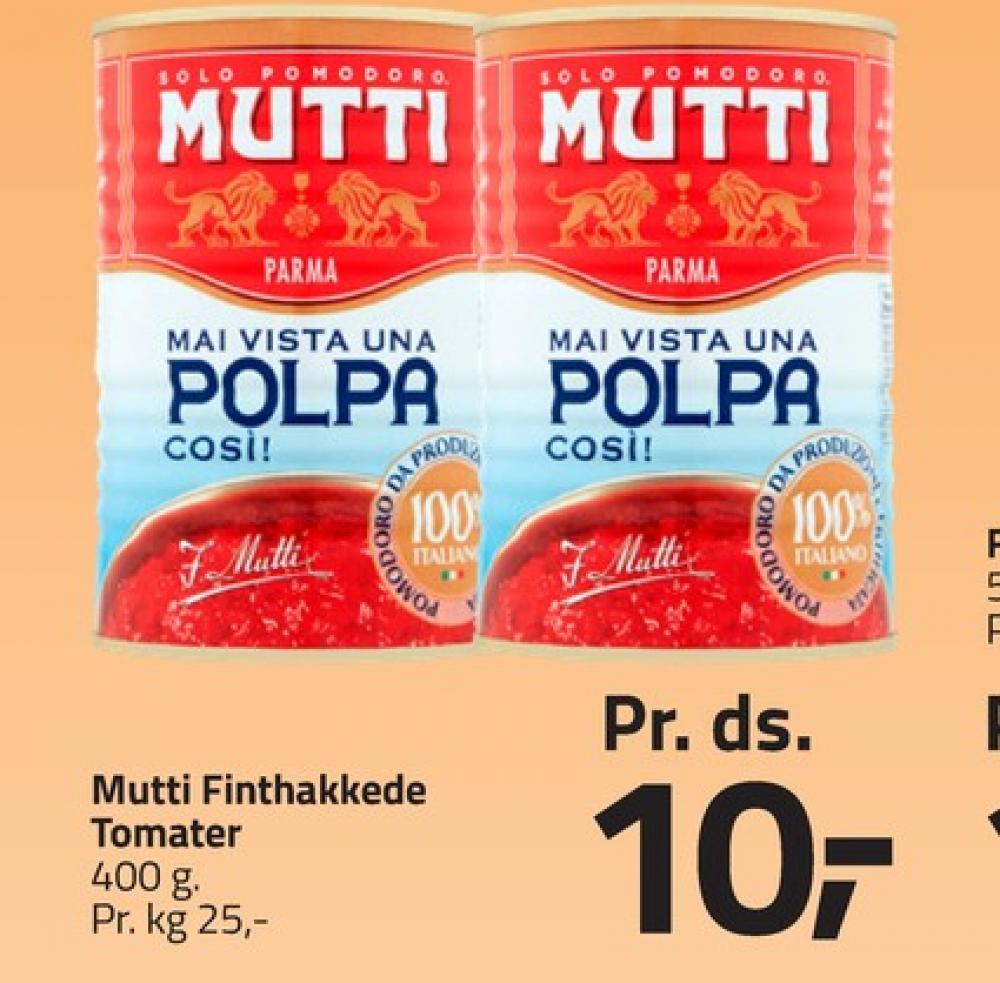 Mutti, Tomater