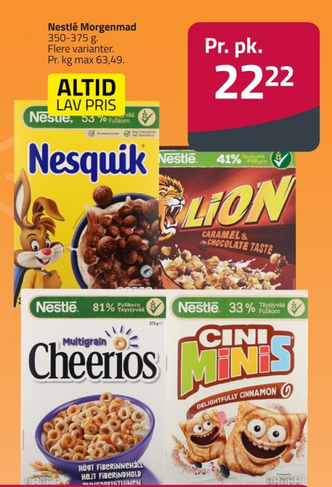 Nestlé Cini Mini, Morgenmadsprodukt Cini Minis Crazily Cinnamon