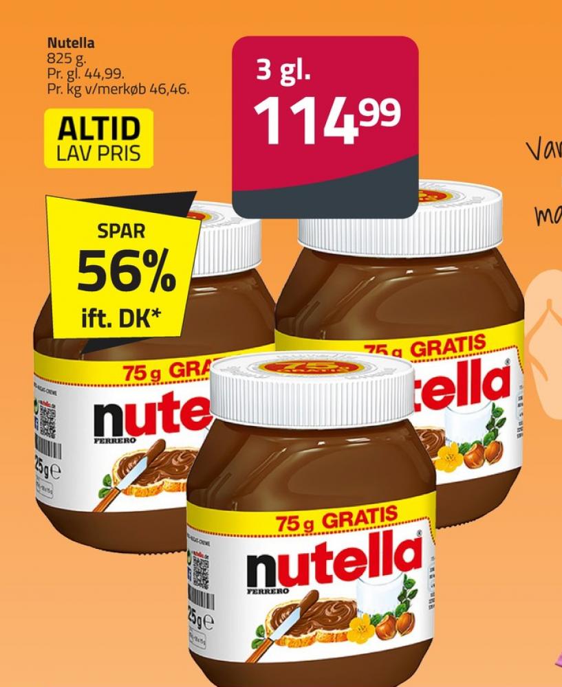 Nutella, Smørepålæg