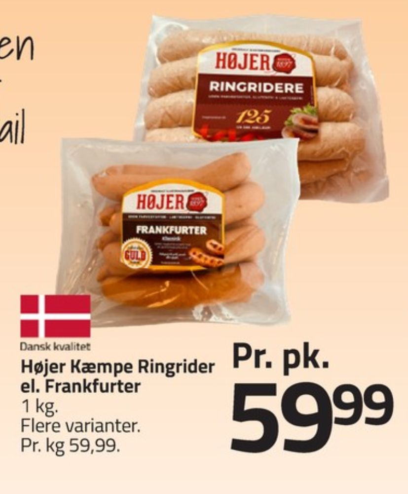 Højer Pølser, Frankfurter