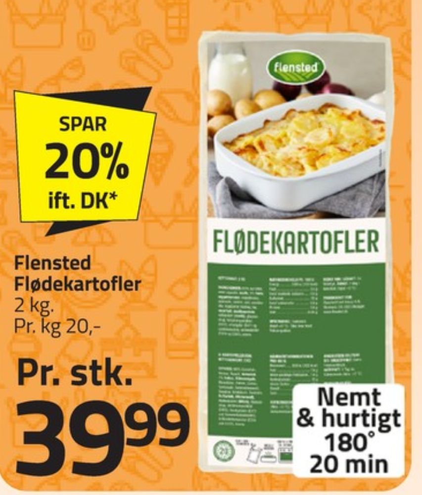 Flensted, Flødekartofler