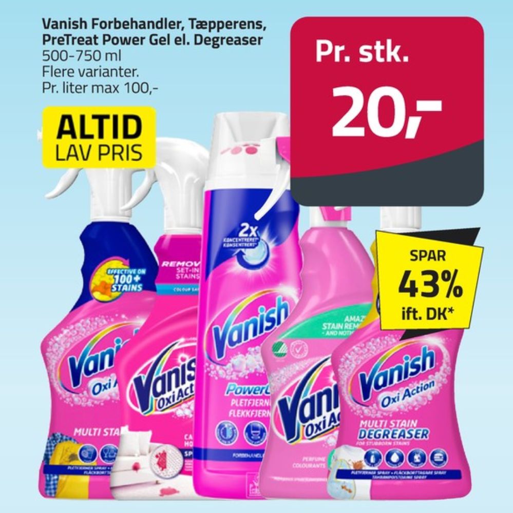 Vanish, Pletfjerner