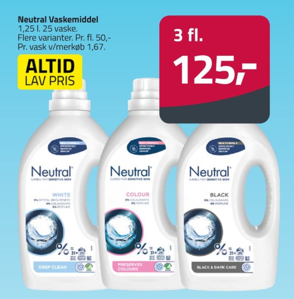 Neutral, Vaskemiddel-flydende
