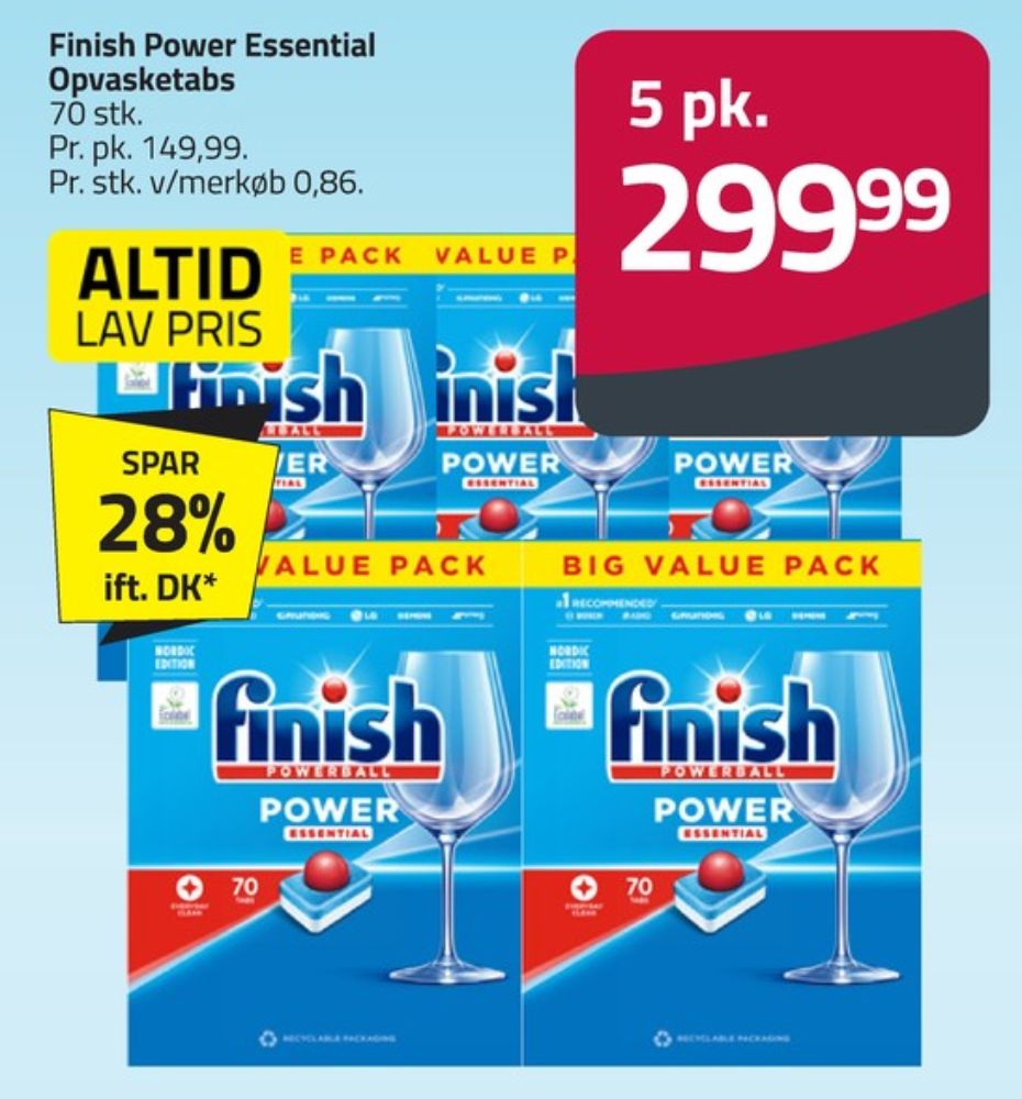 Finish, Maskinopvask-tabs