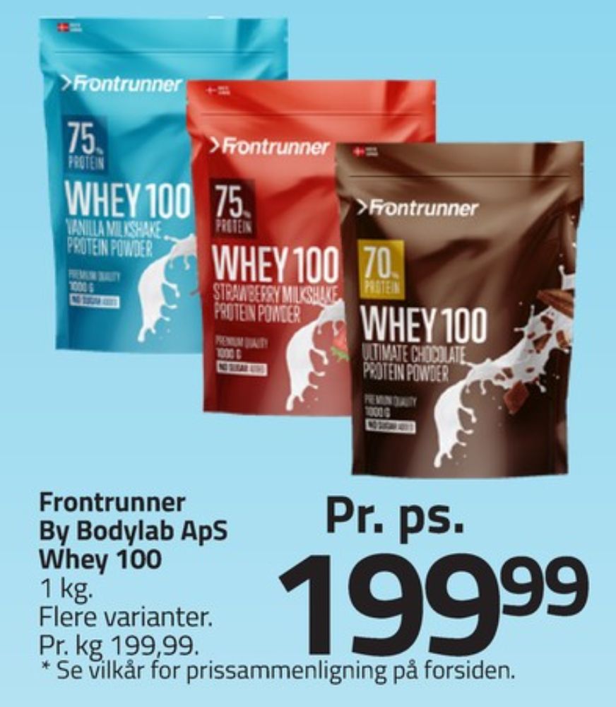 Bodylab Frontrunner, Træningstilskud