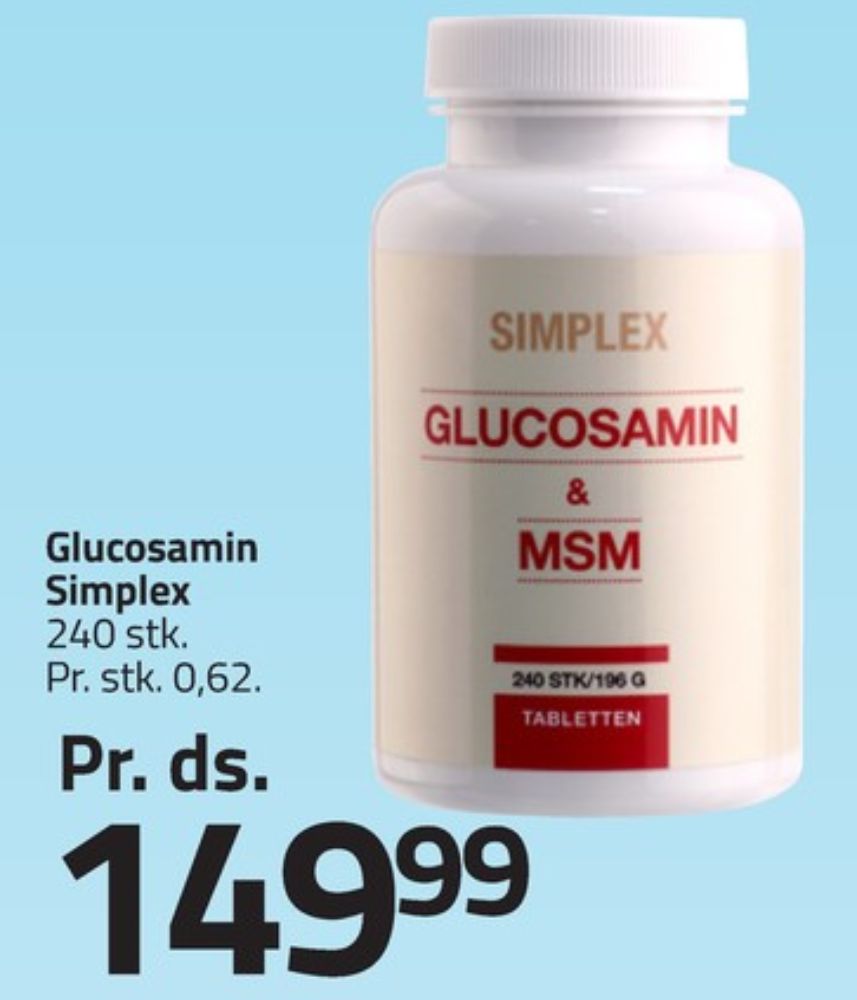 Glucosamin, Kosttilskud
