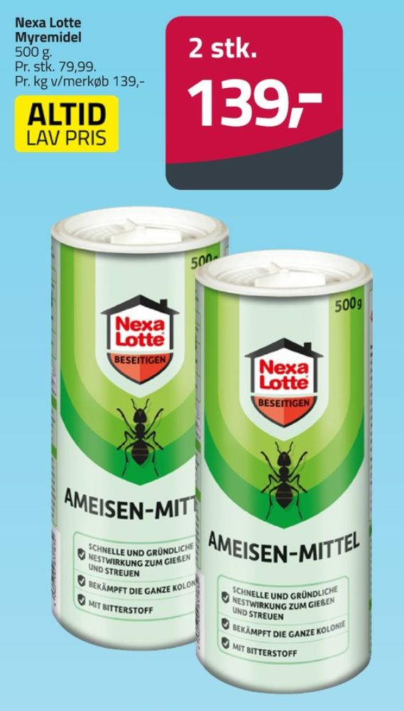 Nexa Lotte, Myregift