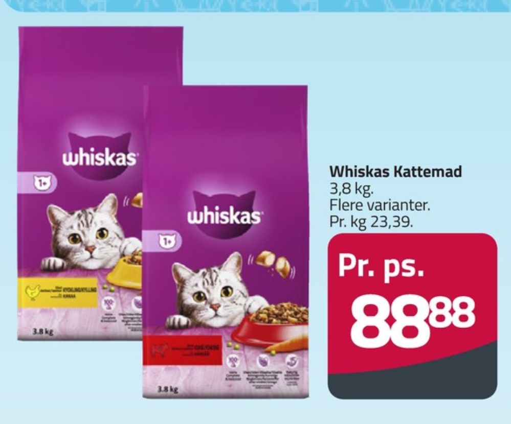 Whiskas, Kattefoder