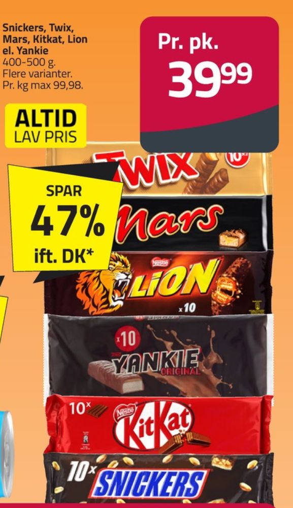 Mars, Chokoladebar