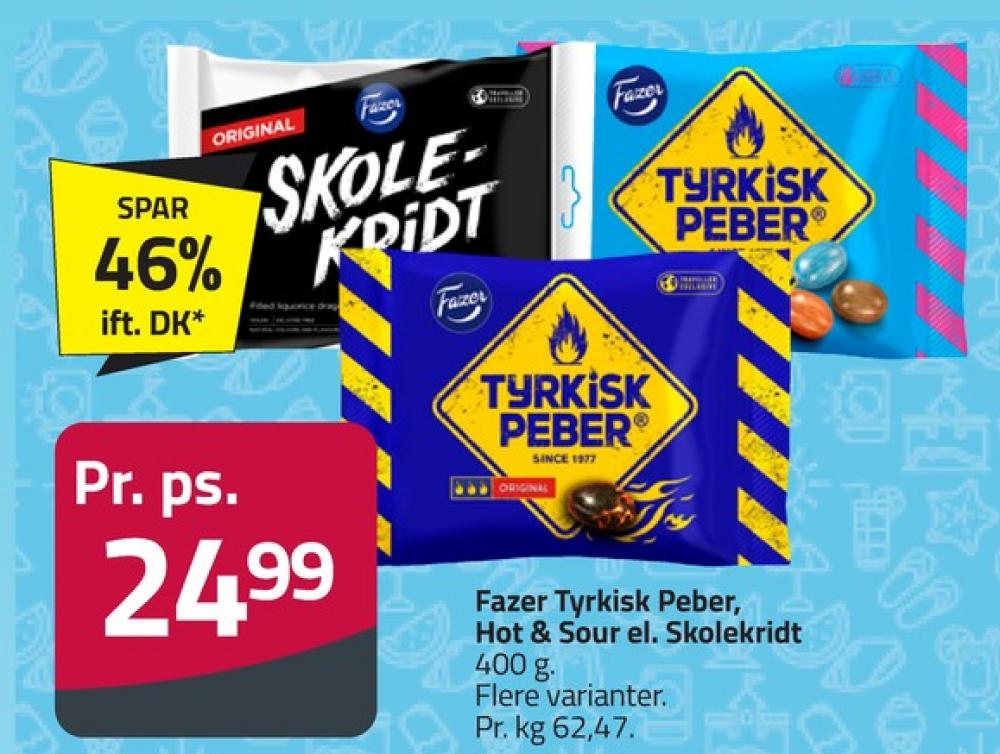 Fazer Tyrkisk Peber, Bolsjer