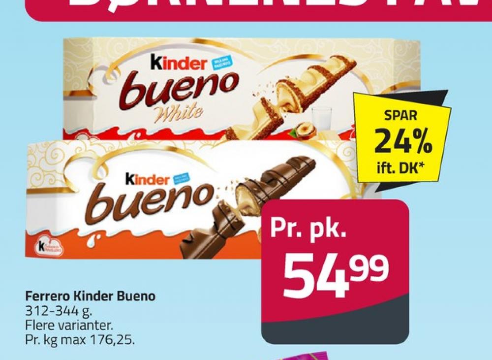 Kinder Bueno, Chokoladestænger