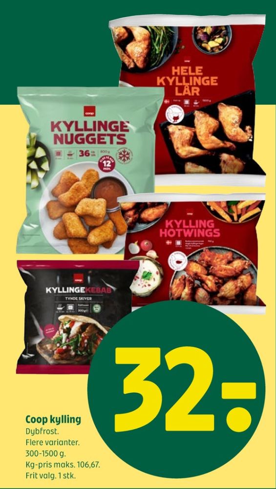 Coop, Kyllingenuggets