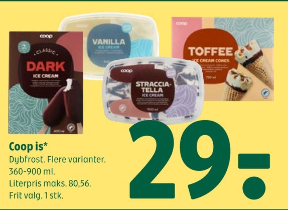 Coop, Vanilje is