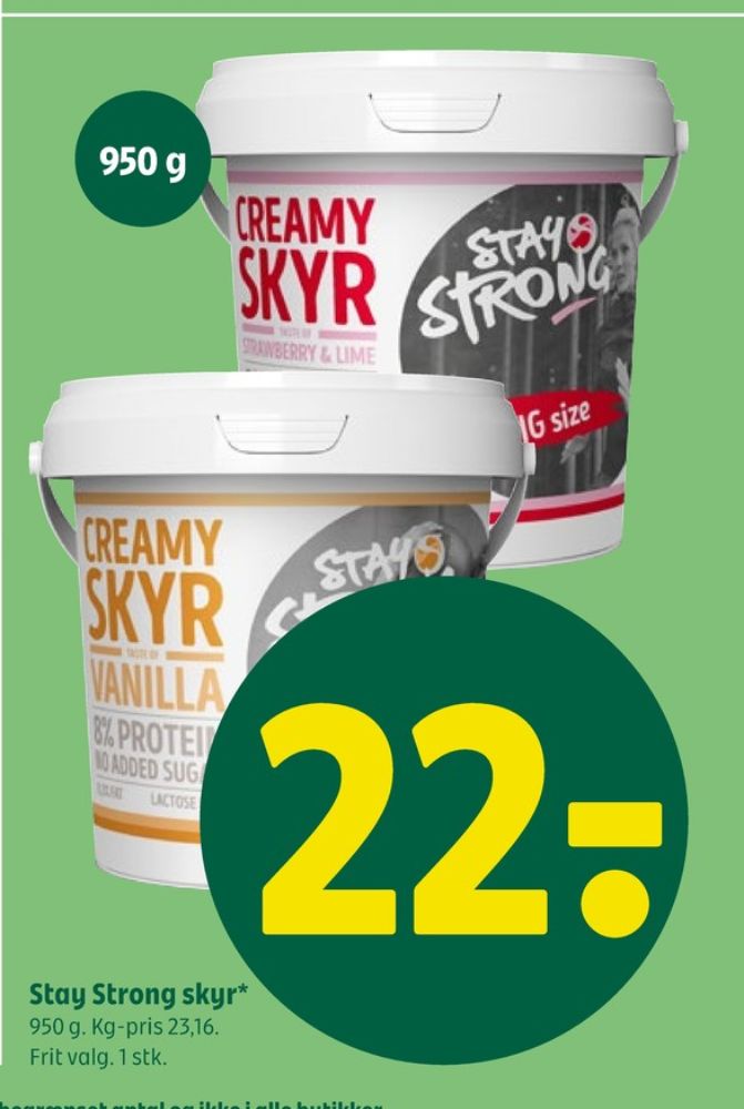 Stay Strong, Jordbær & Lime Skyr 