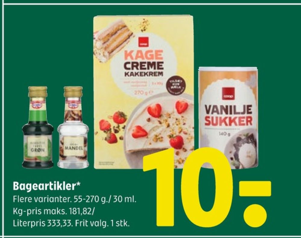 Coop, Vaniljesukker