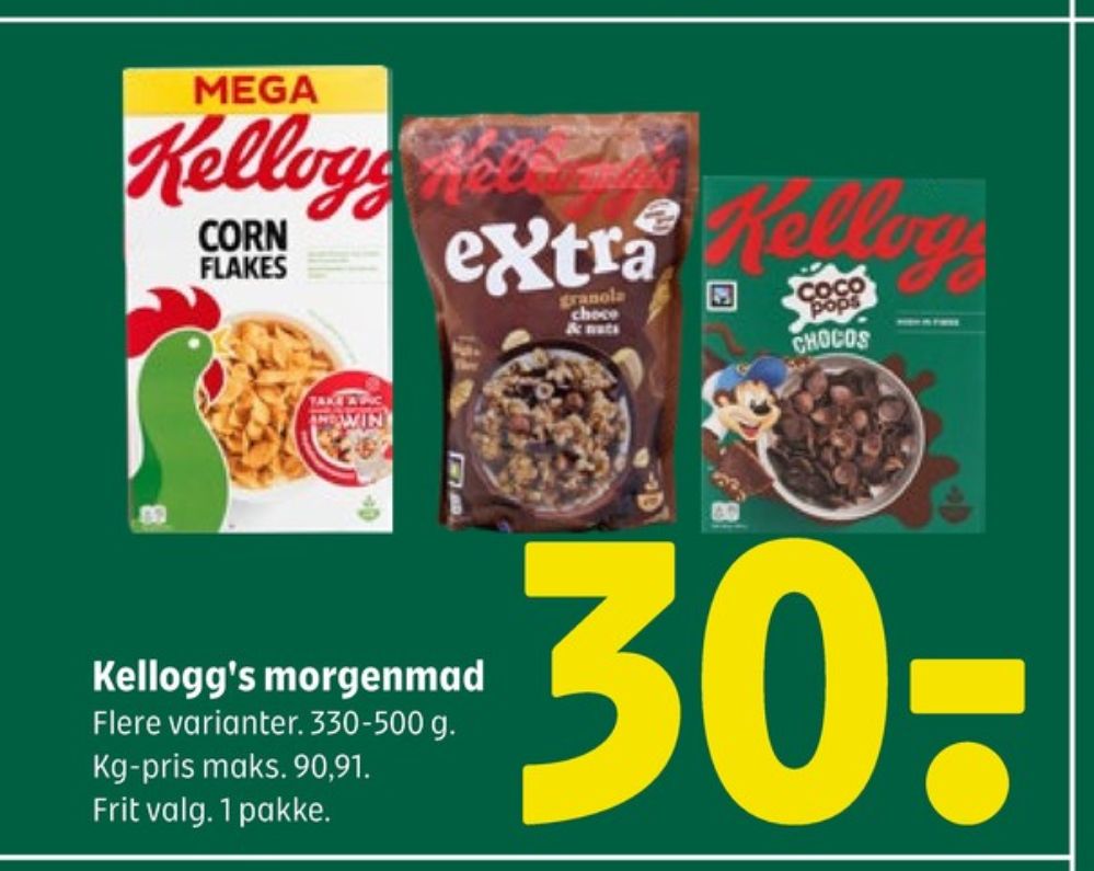 Kelloggs Coco Pops Chocos, Morgenmadsprodukt