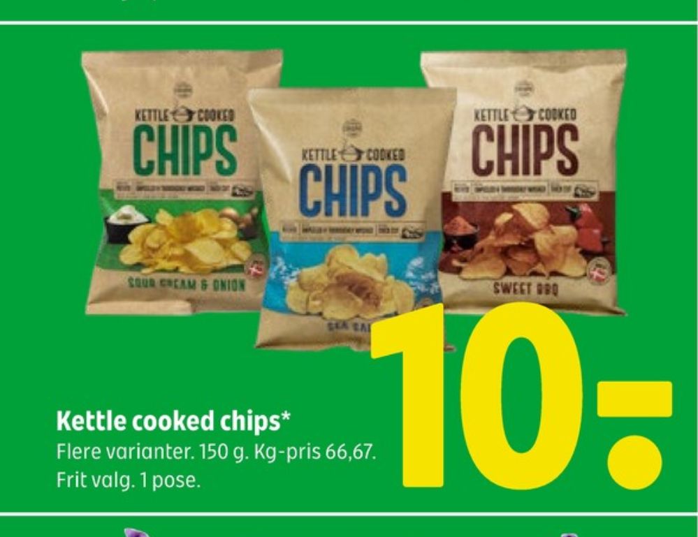 Kettle Cooked Chips, Sea Salt Chips
