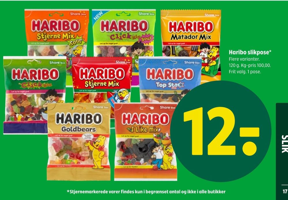 Haribo Matador Mix, Slikposer