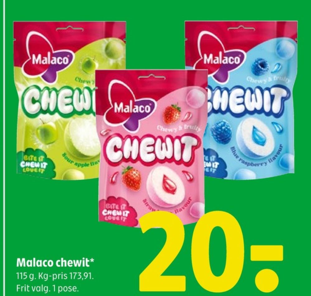 Malaco Chewit, Slikposer