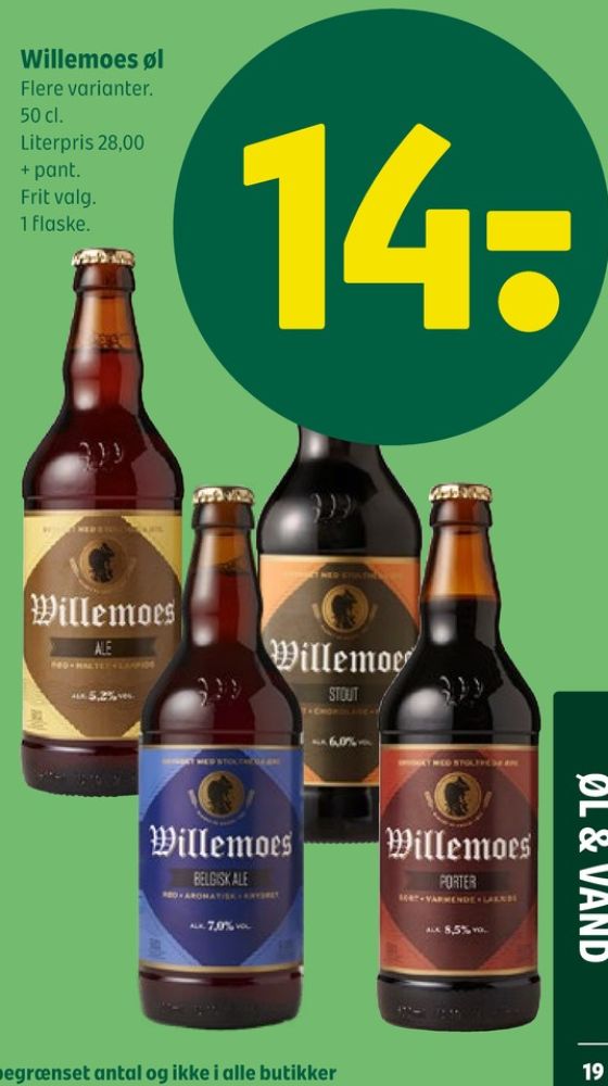 Willemoes Porter, Specialøl