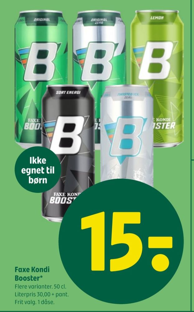 Faxe Kondi Booster Twisted Ice, Energidrik