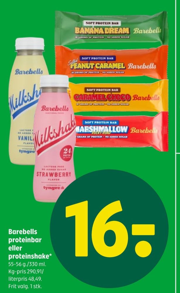 Barebells, Milkshake Vanilla