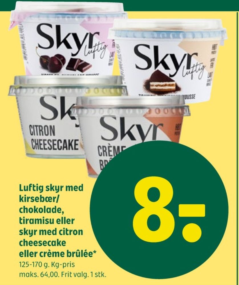 Skyr luftig Kirsebær Chokolade Mousse