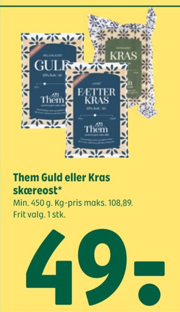 Them Ost, Skæreost Fætter Kras lagret