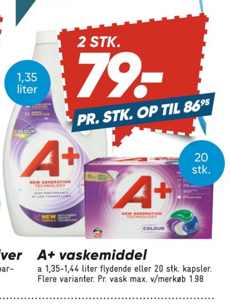 A+, Vaskemiddel-tabs