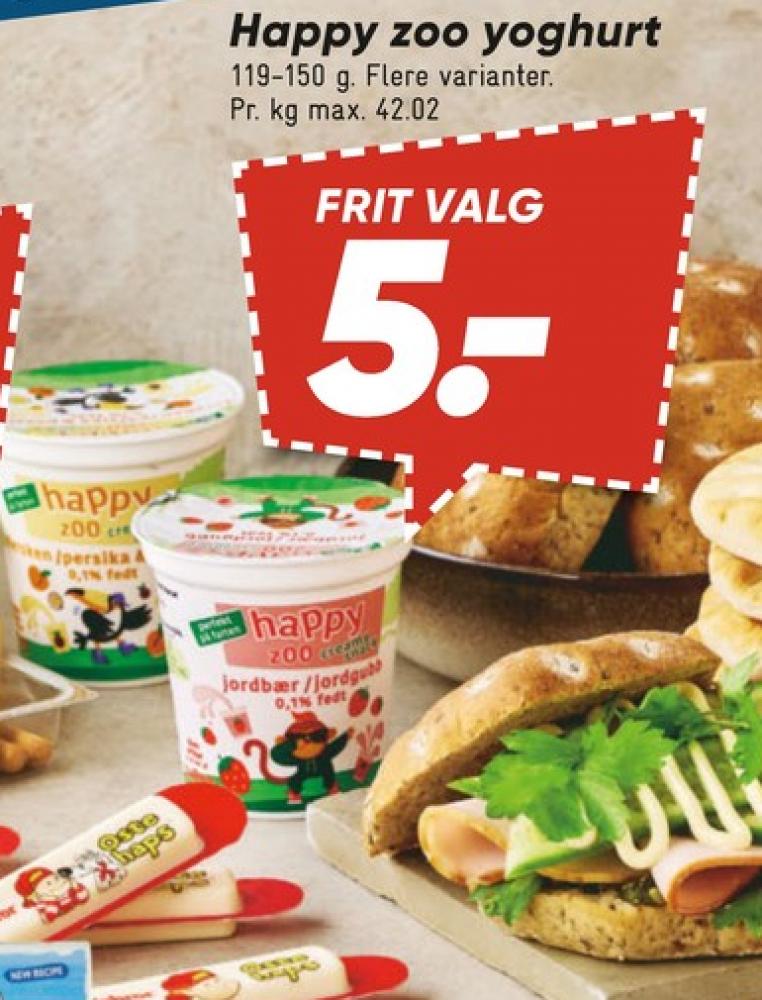 Happy Zoo, Fersken & Passionsfrugt Yoghurt