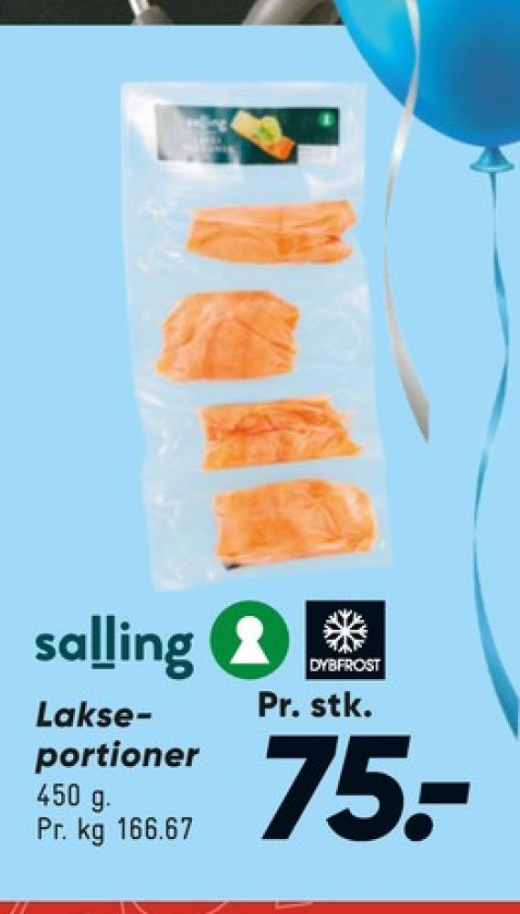 Salling, Lakseportioner