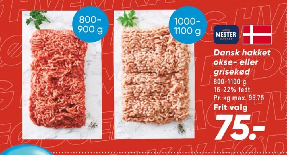 Salling Mester Hakket, Hakket grisekød 16-22%