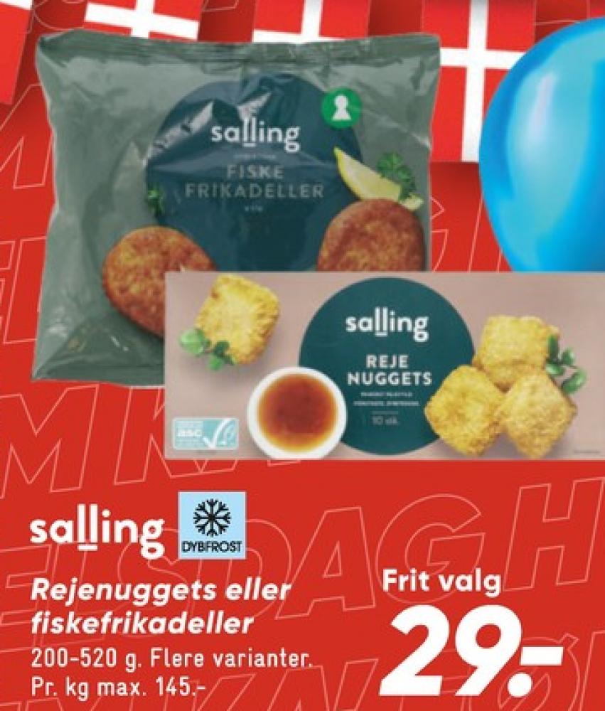 Salling, Fiskefrikadeller