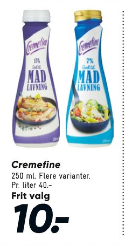 Cremefine, Madlavningsfløde 15 %